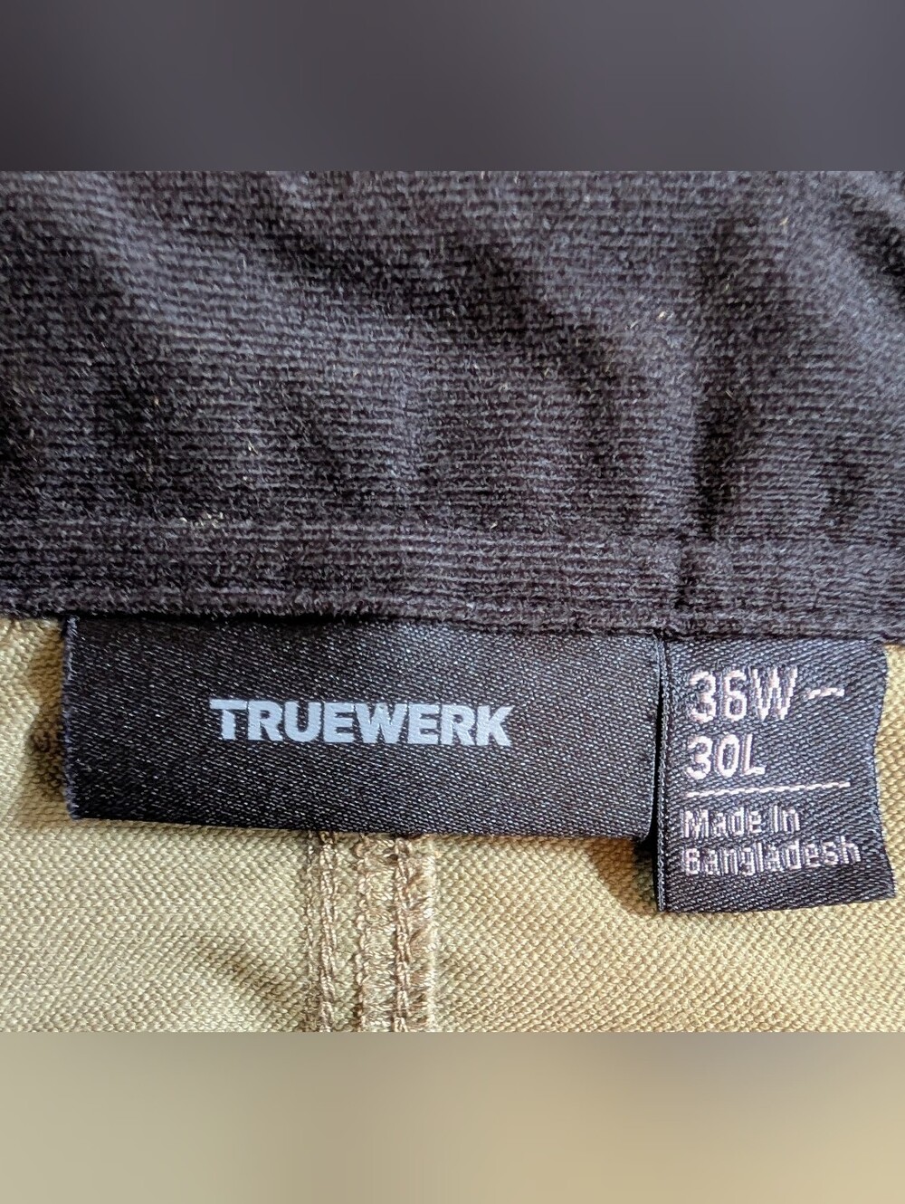 NWOT Truewerk T1 WerkPant Lightweight Quick Dry Moisture Wicking Olive 36x30 - Picture 5 of 9